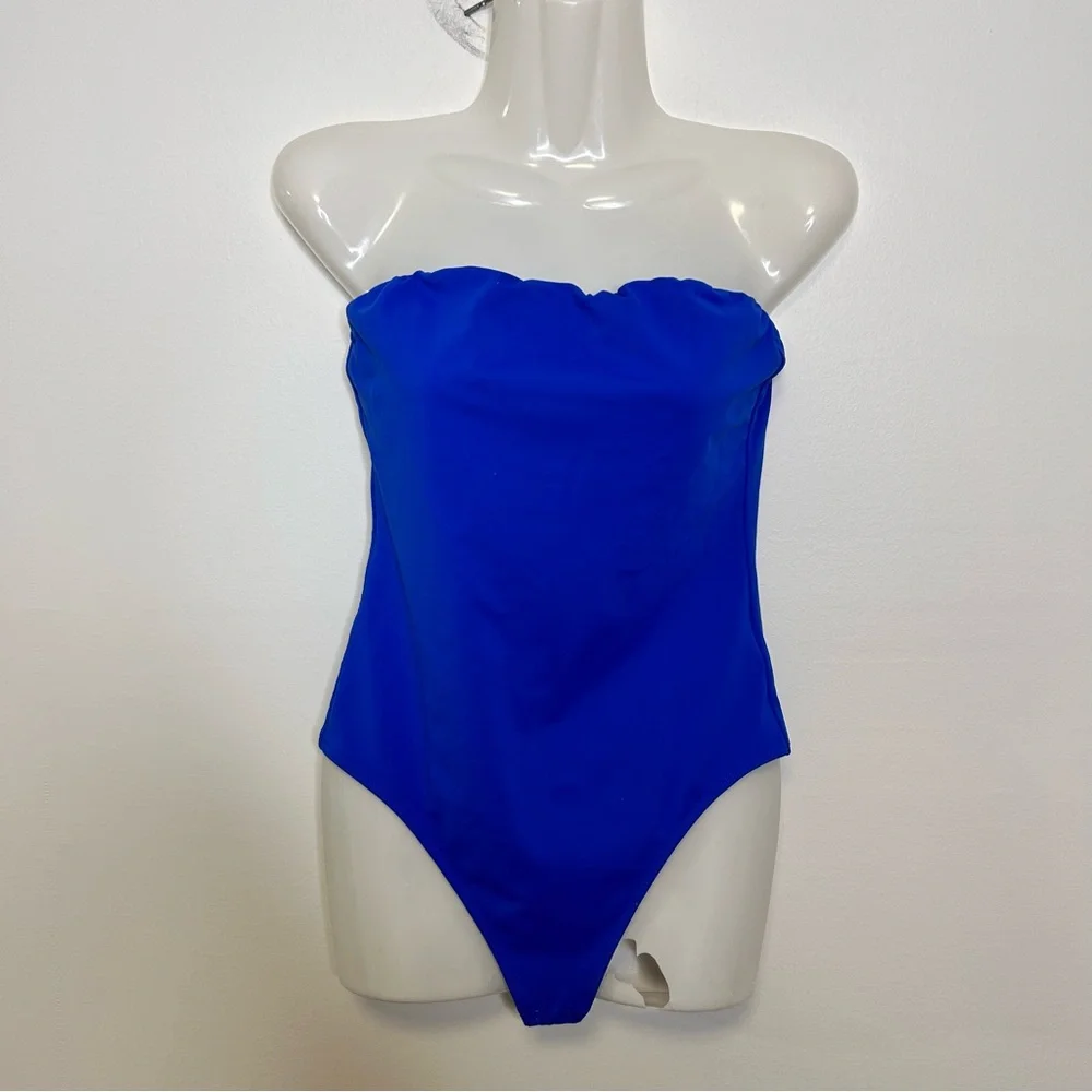 ◾️Aritzia Babaton Contour Strapless Blue Bodysuit - Picture 6 of 7